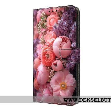 Folio Deksel Xiaomi Redmi Note 14 Pro 4g Blomsteraktig Beskyttelse Deksel