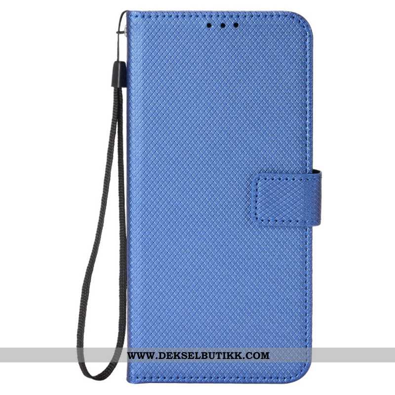 Folio Deksel Xiaomi Redmi Note 14 Pro 4g Diamanttekstur