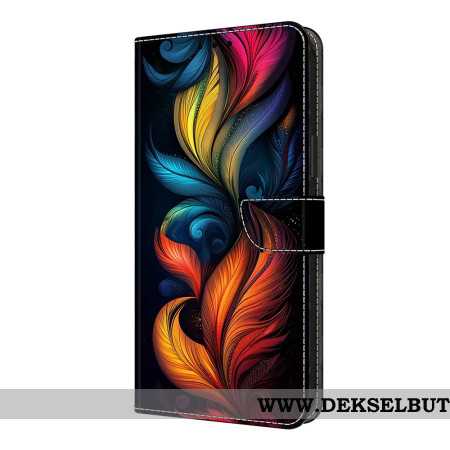 Folio Deksel Xiaomi Redmi Note 14 Pro 4g Fargerike Fjær