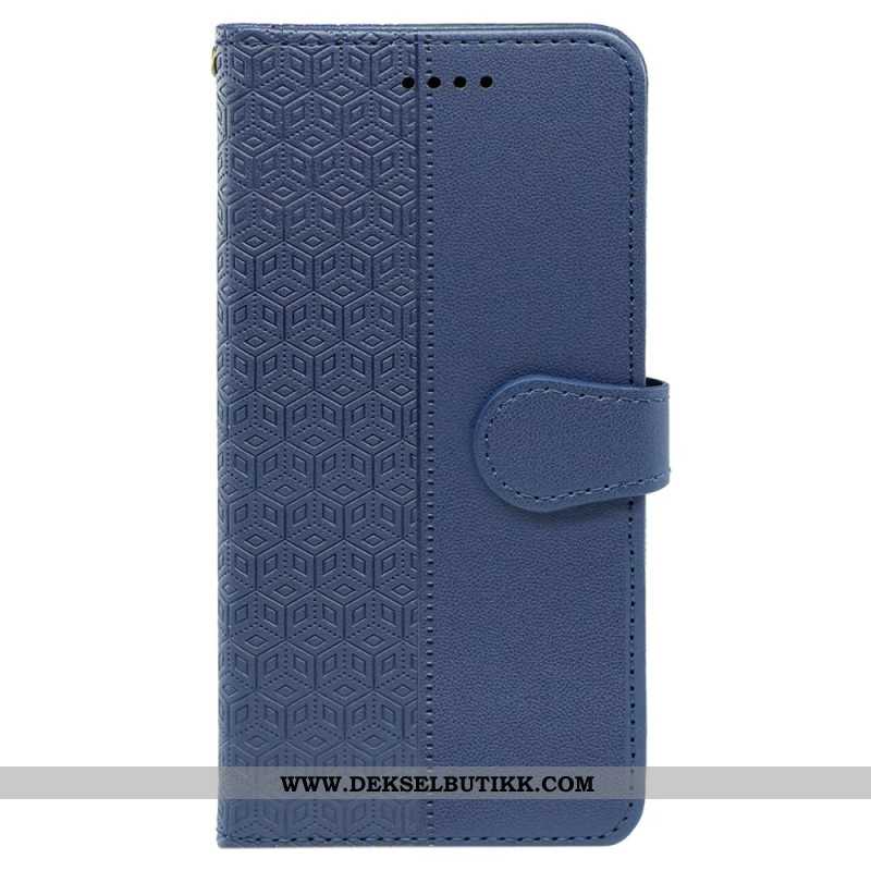 Folio Deksel Xiaomi Redmi Note 14 Pro 4g Kubekant Og Stropp