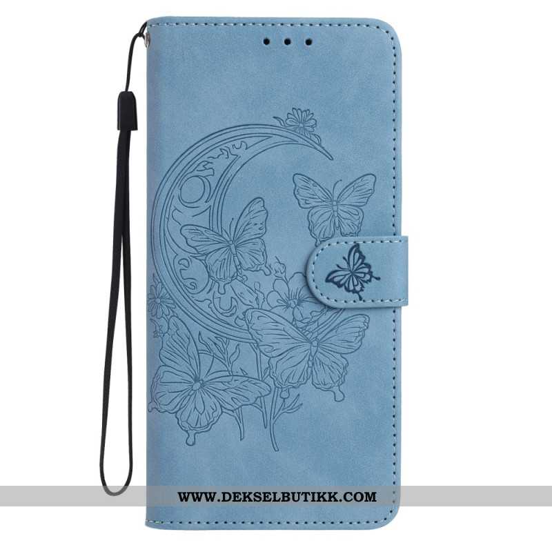 Folio Deksel Xiaomi Redmi Note 14 Pro 4g Lotusmønster