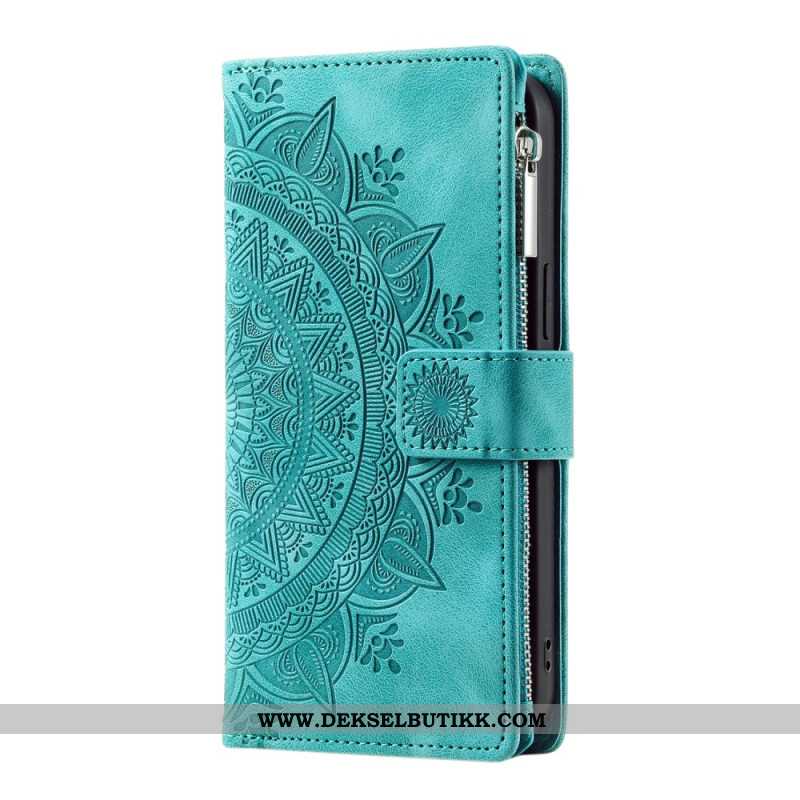 Folio Deksel Xiaomi Redmi Note 14 Pro 4g Mandala Semsket Skinn-effekt