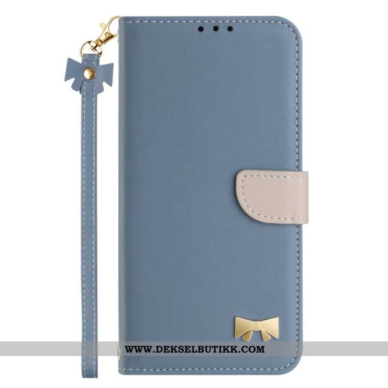 Folio Deksel Xiaomi Redmi Note 14 Pro 4g Sløyfe Med Stropp