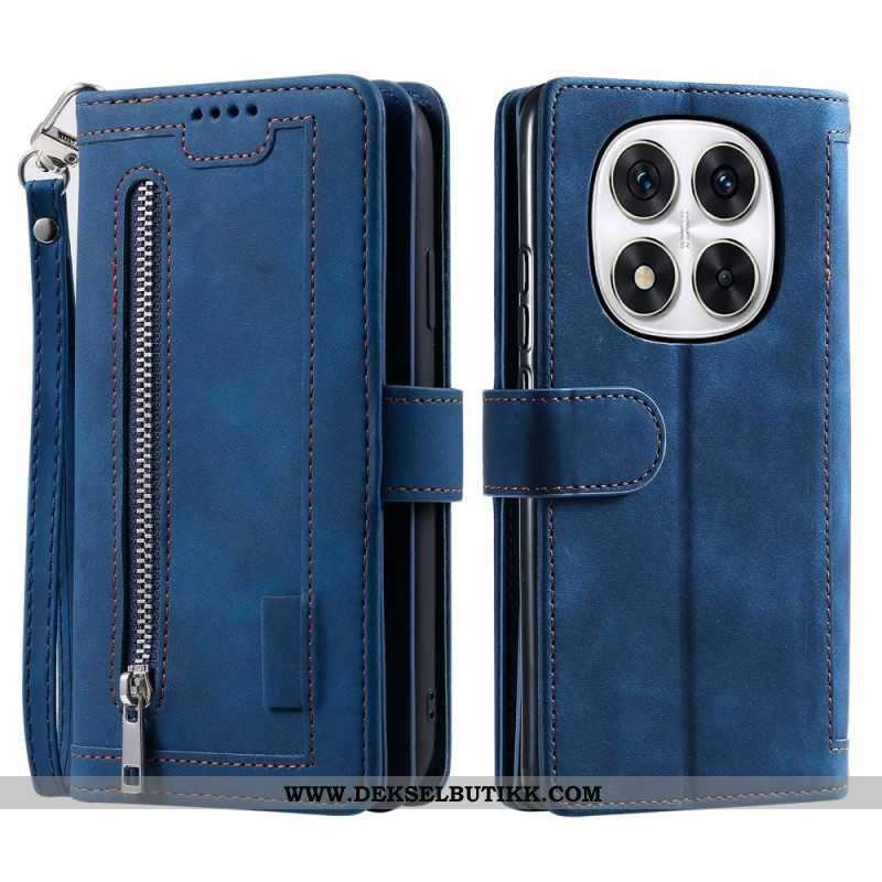 Folio Deksel Xiaomi Redmi Note 14 Pro 5g Kortholder Beskyttelse Deksel