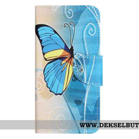 Folio Deksel Xiaomi Redmi Note 14 Pro 5g Sommerfuglmønster