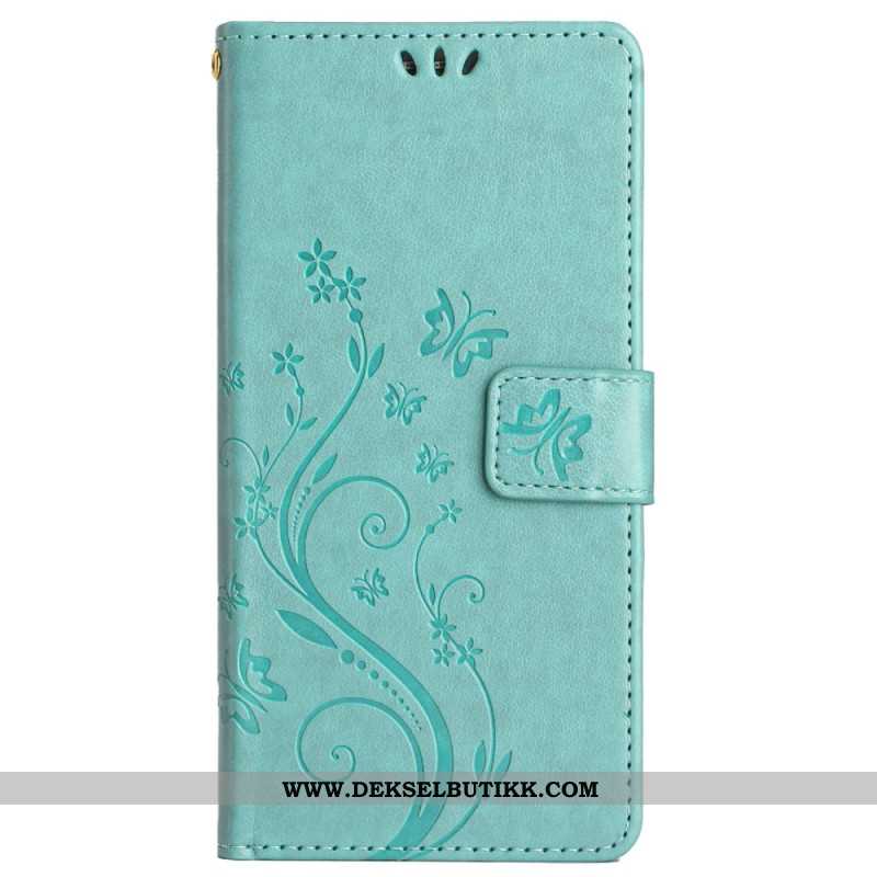 Folio Deksel Xiaomi Redmi Note 14 Pro Plus 5g Blomsterprint