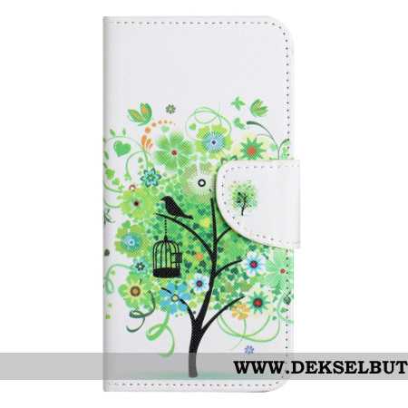 Folio Deksel Xiaomi Redmi Note 14 Pro Plus 5g Grønt Tre