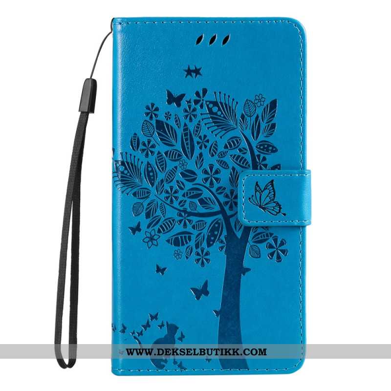 Folio Deksel Xiaomi Redmi Note 14 Pro Plus 5g Tre Og Katt Beskyttelse Deksel