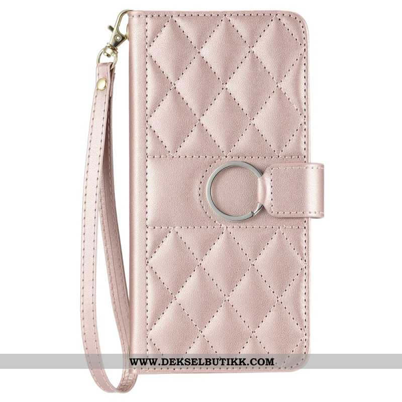 Folio Deksel Xiaomi Redmi Note 14 Pro Plus 5g Vattert Med Stropp Og Skulderstropp