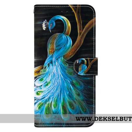 Folio Deksel Xiaomi Redmi Note 14s Påfuglmønster