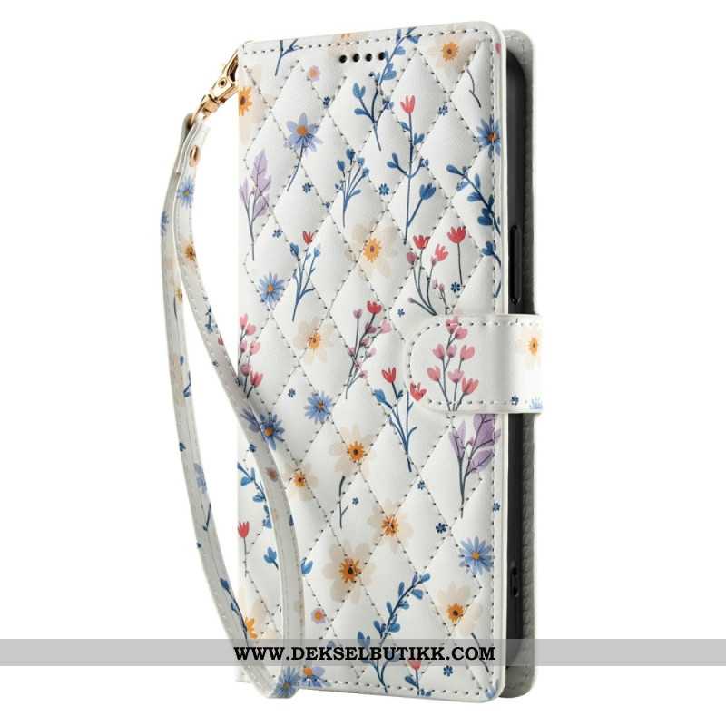 Folio Deksel Xiaomi Redmi Note 15 5g Blomsterstropp