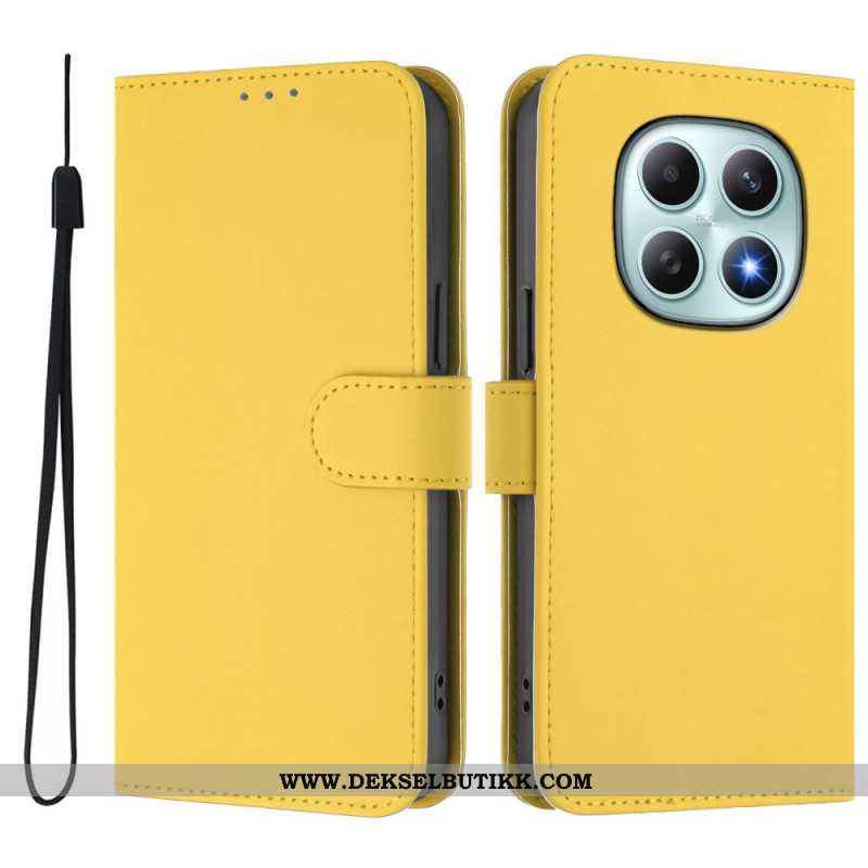 Folio Deksel Xiaomi Redmi Note 15 5g Ensfarget Beskyttelse Deksel