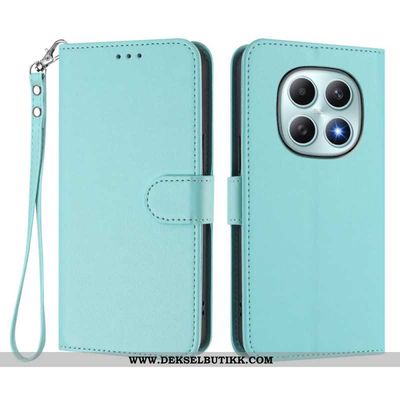 Folio Deksel Xiaomi Redmi Note 15 5g Kunstig Skinn