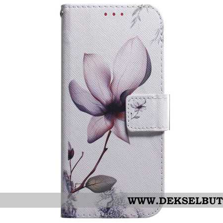 Folio Deksel Xiaomi Redmi Note 15 5g Rosa Blomst Beskyttelse Deksel