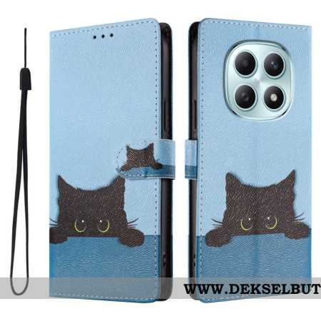 Folio Deksel Xiaomi Redmi Note 15 5g Svart Katt Beskyttelse Deksel