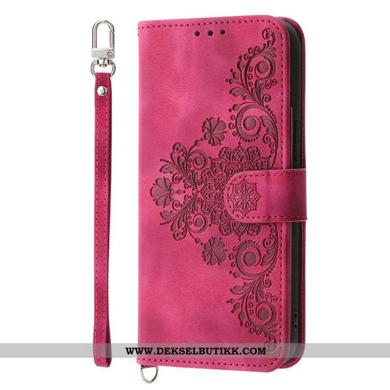 Folio Deksel Xiaomi Redmi Note 15 Pro 5g Mandala Semsket Skinneffekt Med Skulderstropp Beskyttelse D