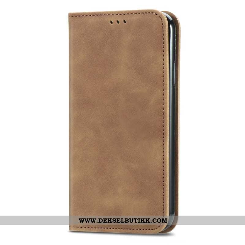 Folio Deksel Xiaomi Redmi Note 15 Pro Plus 5g Semsket Skinneffekt