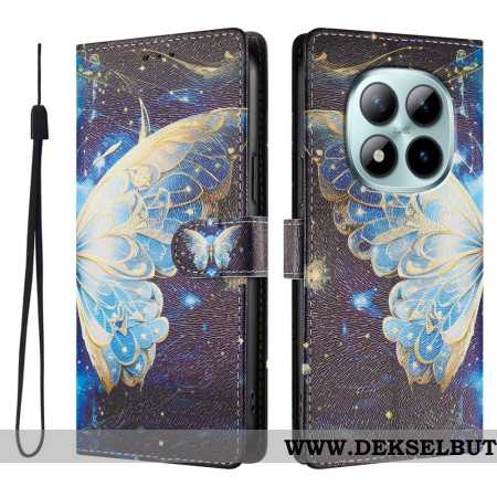Folio Deksel Xiaomi Redmi Note 15 Pro Plus 5g Stor Sommerfugl Beskyttelse Deksel
