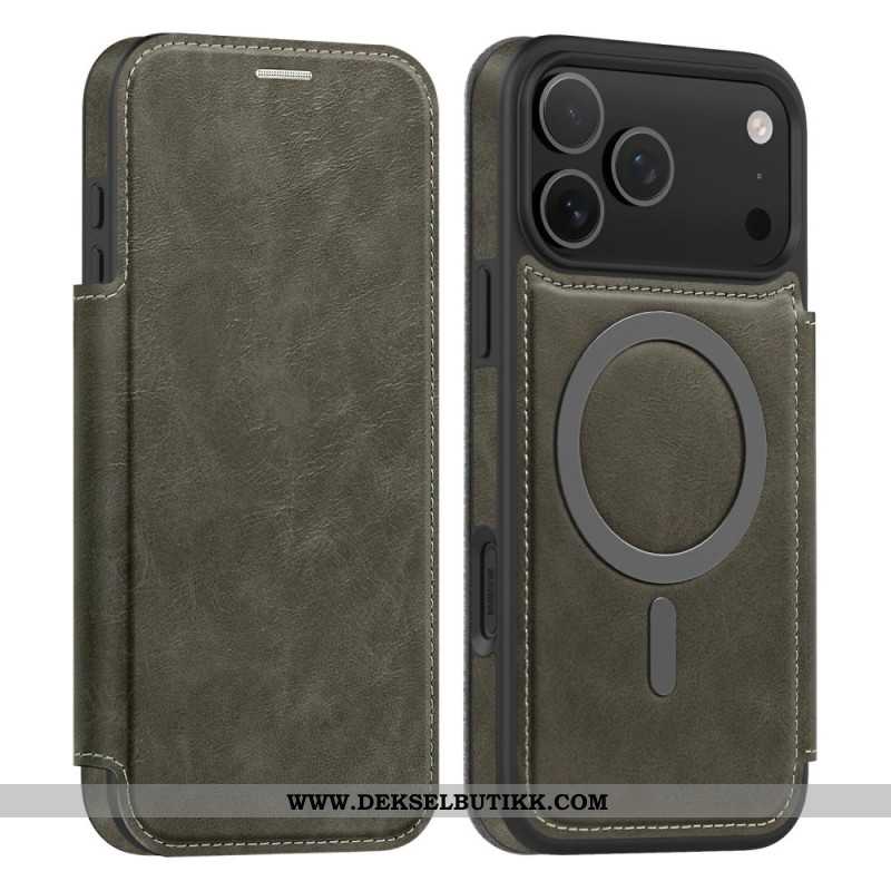 Folio Deksel iPhone 17 Pro Magsafe-kompatibel Rfid-kortholder Beskyttelse Deksel