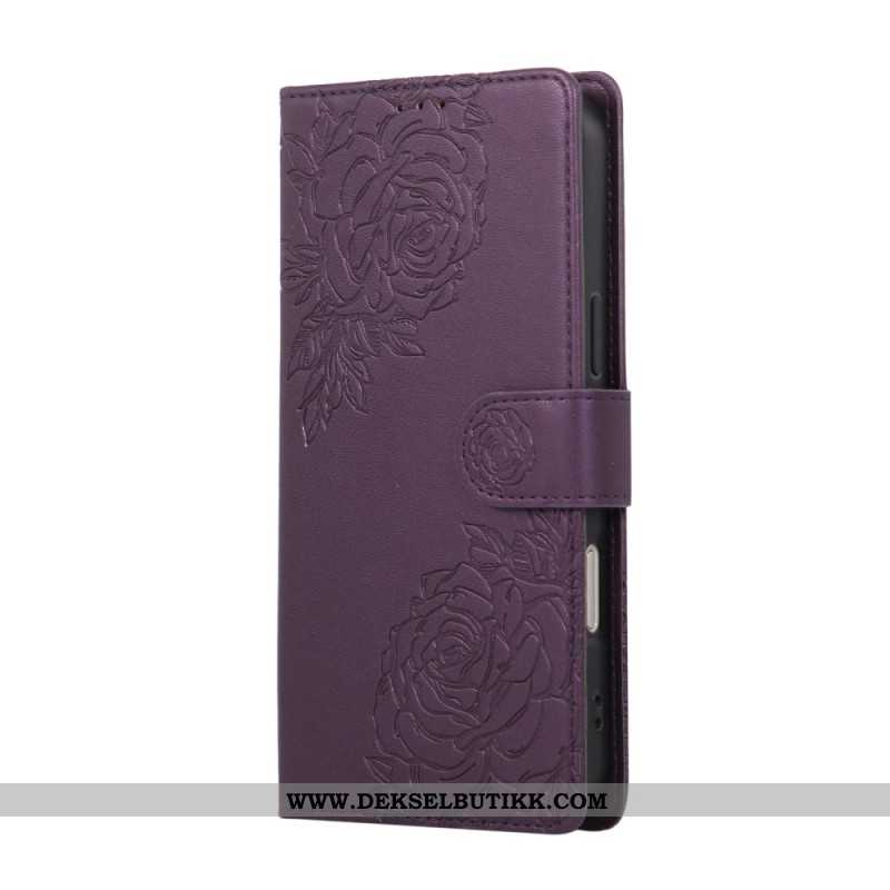 Folio Deksel iPhone 17 Pro Max Blomstertrykk