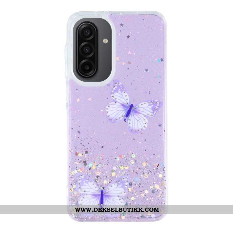 Hülle Samsung Galaxy A17 4g / 5g Handyhülle Glitzernde Schmetterlinge