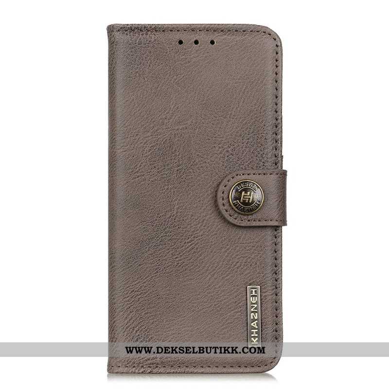 Lærdeksel Folio Deksel Oneplus 13 Mobildeksel Khazneh Vintageskinn