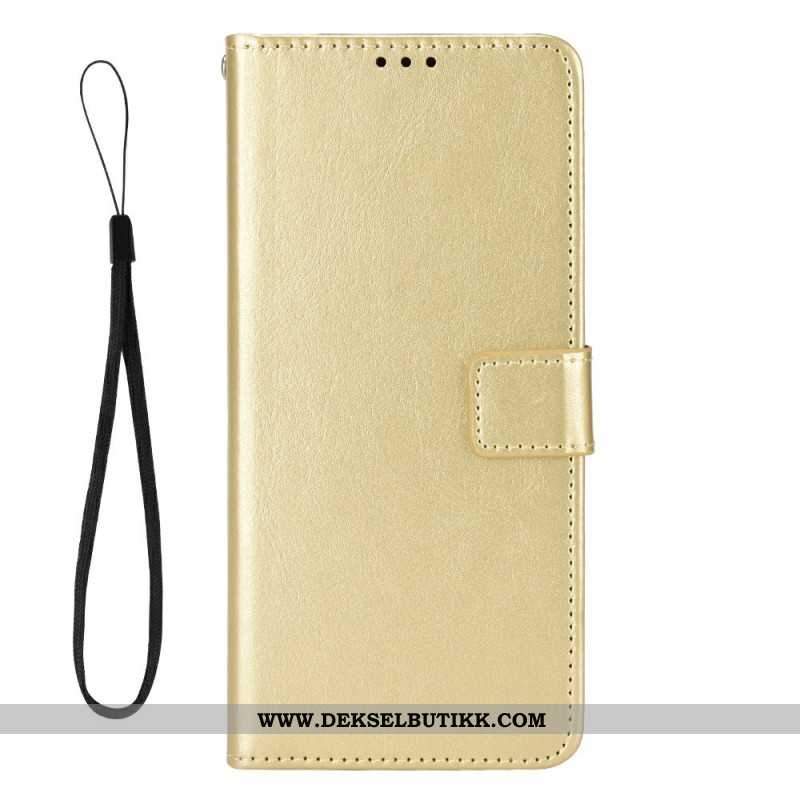 Lærdeksel Folio Deksel Oneplus 13 Mobildeksel Prangende Kunstskinn