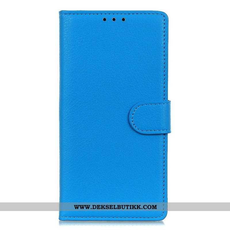 Lærdeksel Folio Deksel Oneplus 15 Tradisjonell Imitasjon Lær