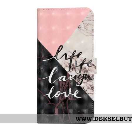 Lærdeksel Folio Deksel Oneplus Nord 4 3d-marmor