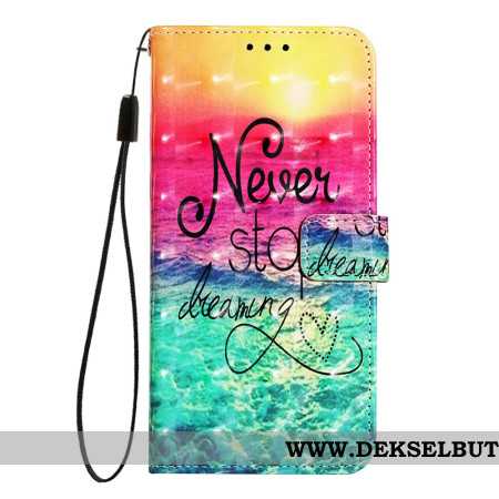 Lærdeksel Folio Deksel Oneplus Nord 4 Mobildeksel Aldri Stopp Drømmer