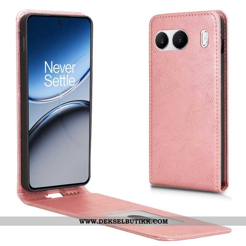 Lærdeksel Folio Deksel Oneplus Nord 4 Mobildeksel Vertikal Klaff I Kunstskinn