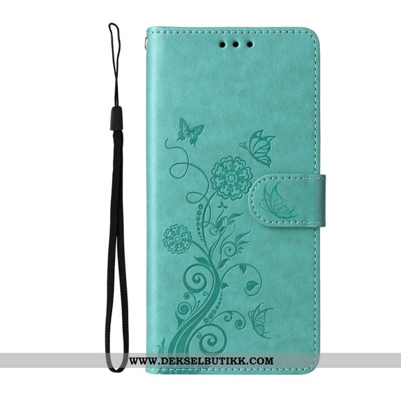 Lærdeksel Folio Deksel Oneplus Nord 5 Mobildeksel Floralie