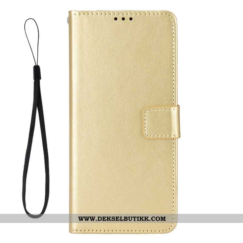 Lærdeksel Folio Deksel Oppo Find N5 Prangende Kunstskinn