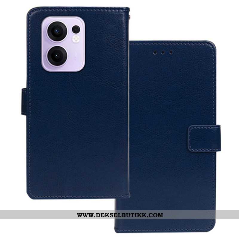 Lærdeksel Folio Deksel Oppo Reno 13f 4g / 5g / 13 Fs 5g Mobildeksel Idewei