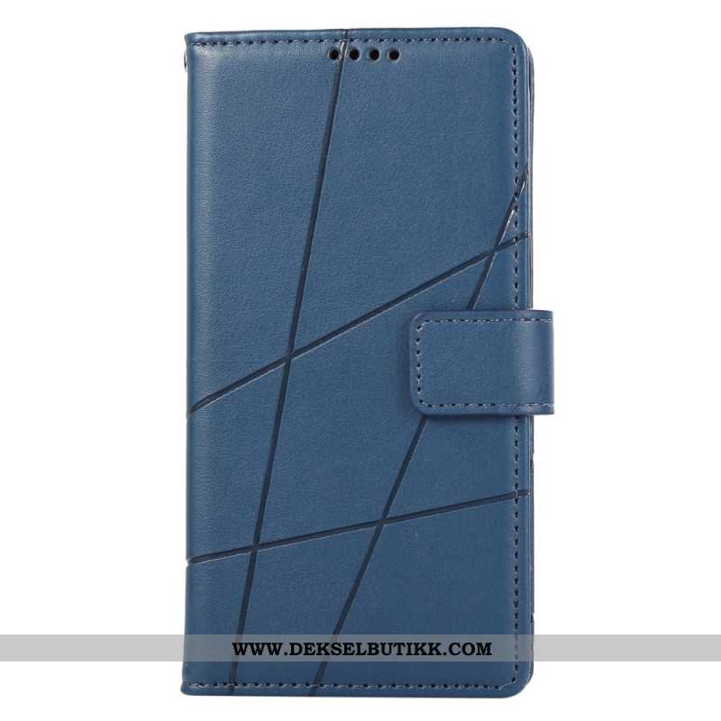 Lærdeksel Folio Deksel Oppo Reno 13f 4g / 5g / 13 Fs 5g Mobildeksel Striper