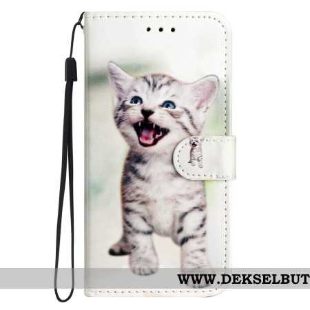 Lærdeksel Folio Deksel Oppo Reno 14 Pro 5g Mobildeksel Kattunge
