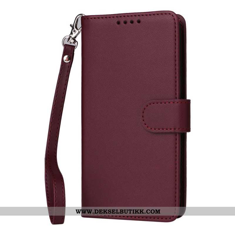 Lærdeksel Folio Deksel Samsung Galaxy A17 4g / 5g Mobildeksel Avtakbart Etui