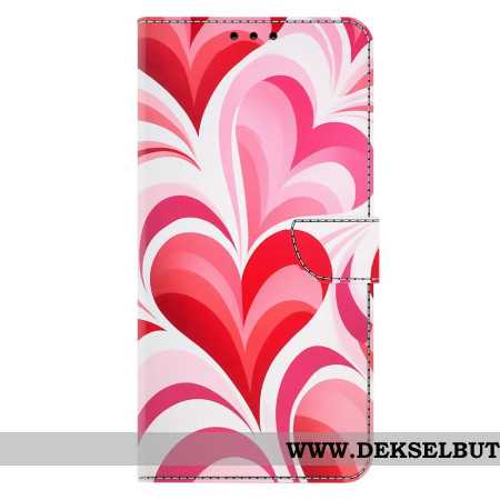 Lærdeksel Folio Deksel Samsung Galaxy A17 4g / 5g Mobildeksel Kjærlighetsmønster