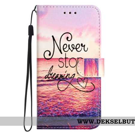 Lærdeksel Folio Deksel Samsung Galaxy A17 4g / 5g Slutt Aldri Å Drømme