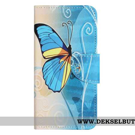Lærdeksel Folio Deksel Samsung Galaxy A17 4g / 5g Sommerfuglmønster