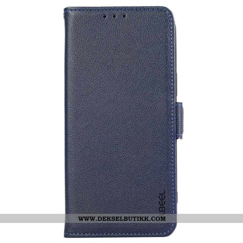 Lærdeksel Folio Deksel Samsung Galaxy S25 5g Edge Mobildeksel Abeel Rfid-beskyttelse