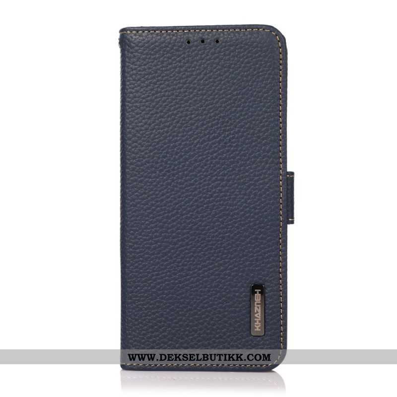 Lærdeksel Folio Deksel Samsung Galaxy S25 5g Edge Mobildeksel Rfid-beskyttelse Khazneh