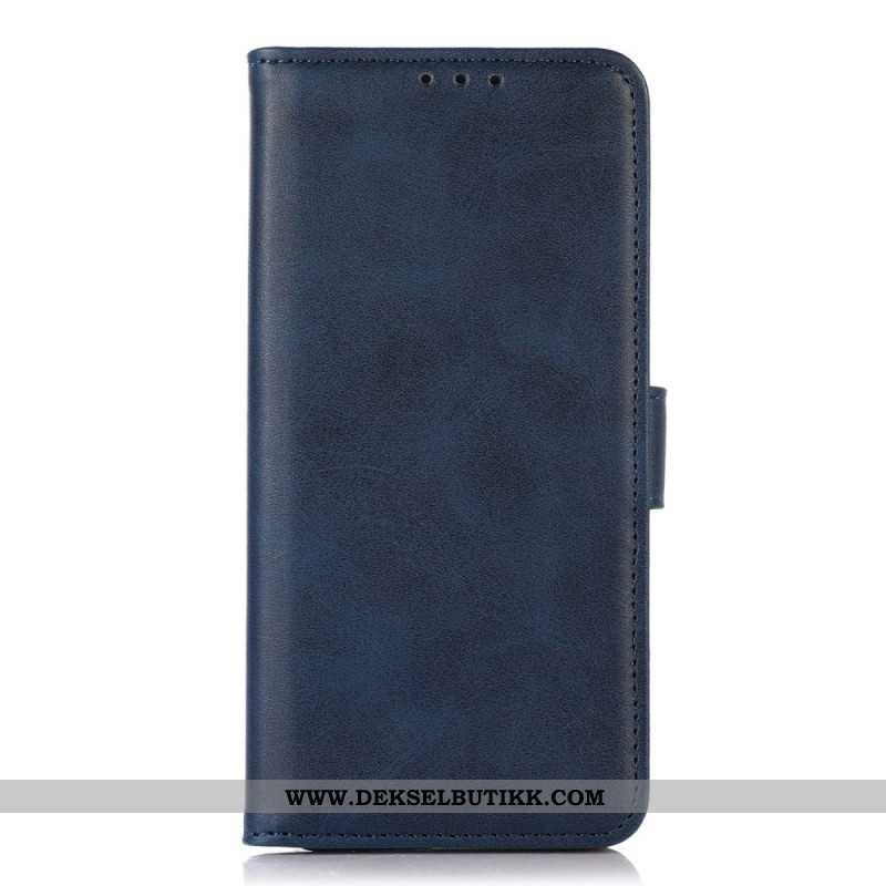 Lærdeksel Folio Deksel Samsung Galaxy S25 5g Edge Mobildeksel Teksturert Skinn