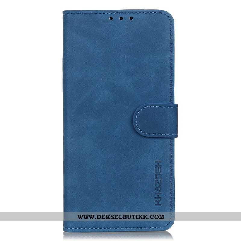 Lærdeksel Folio Deksel Samsung Galaxy S25 5g Edge Semsket Skinneffekt Khazneh