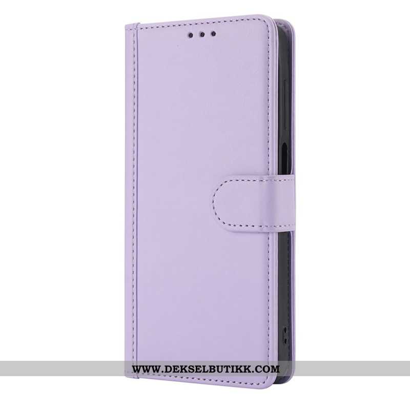 Lærdeksel Folio Deksel Samsung Galaxy S25 5g Mobildeksel Snor