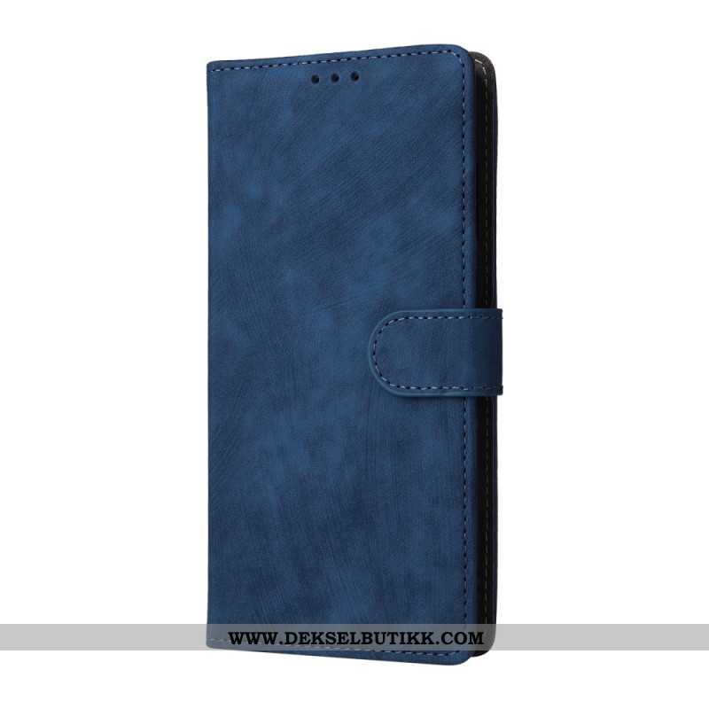 Lærdeksel Folio Deksel Samsung Galaxy S25 Fe Mobildeksel Rfid-beskyttelse Semsket Skinn-effekt