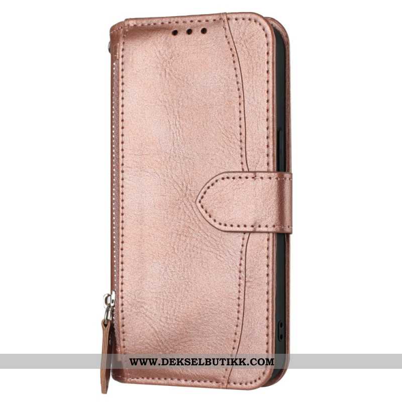 Lærdeksel Folio Deksel Samsung Galaxy S25 Fe Vintage Lommebok