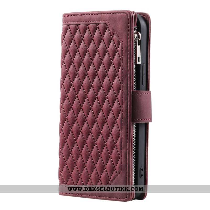 Lærdeksel Folio Deksel Samsung Galaxy S25 Plus 5g Lommebok Med Vatter