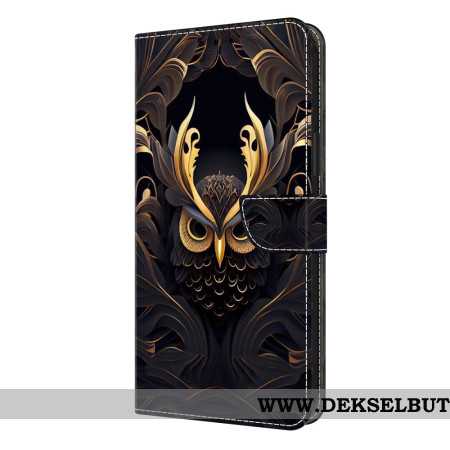 Lærdeksel Folio Deksel Samsung Galaxy S26 Plus Uglemotiv