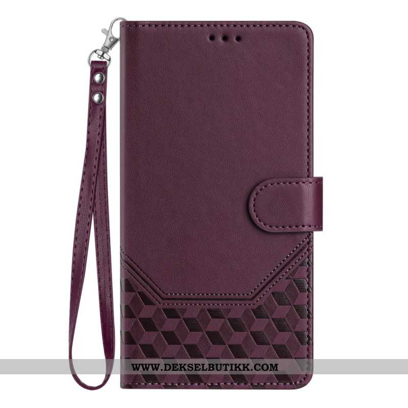 Lærdeksel Folio Deksel Samsung Galaxy S26 Ultra Mobildeksel Rfid-blokkerende Kubedesign